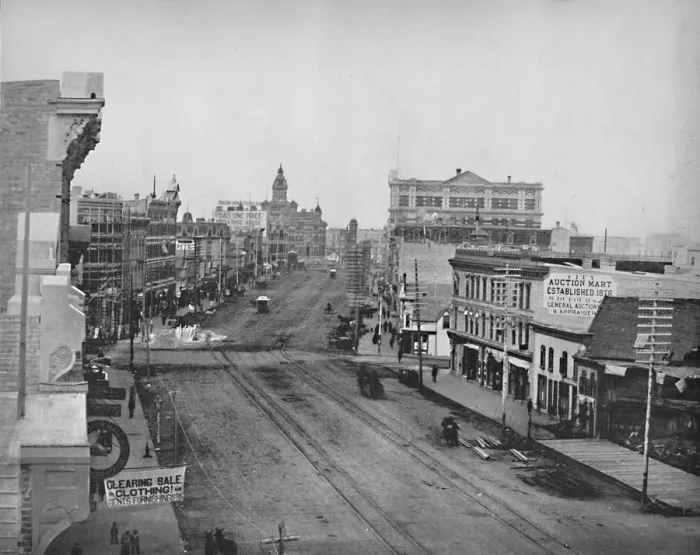 Framed Print : Main Street, Winnipeg, Manitoba, c1897. Creator: Unknown Framed Print : Main Street, Winnipeg, Manitoba, c1897. Creator: Unknown