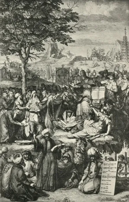 Framed Print : The main world religions, c1723, (1908). Creator: Unknown Framed Print : The main world religions, c1723, (1908). Creator: Unknown