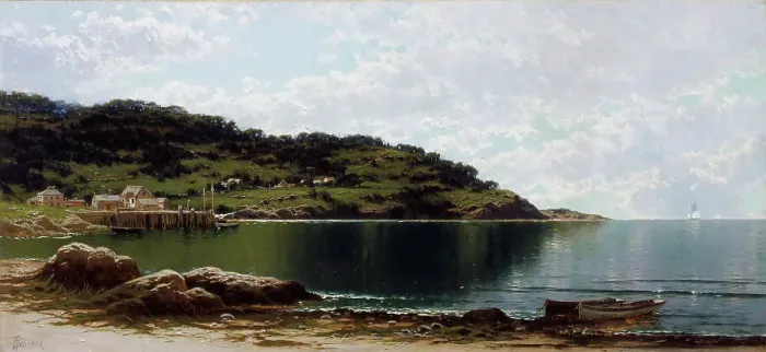 Framed Print : Along the Maine Coast (image 2 of 2), c1885. Creator: Alfred Thompson Bricher Framed Print : Along the Maine Coast (image 2 of 2), c1885. Creator: Alfred Thompson Bricher
