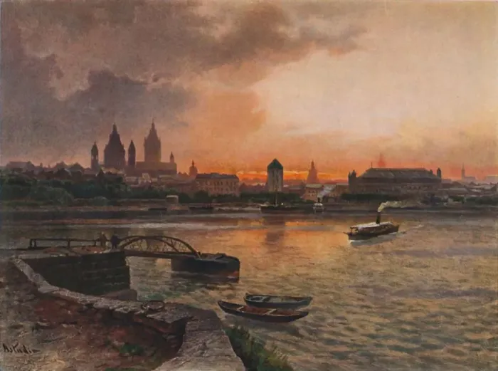Framed Print : Mainz, 1923. Creator: Nikolai of Astudin Framed Print : Mainz, 1923. Creator: Nikolai of Astudin