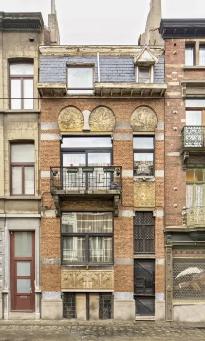Framed Print : Maison Algave, 7 Rue Antoine Breart, Brussels, (1898), c2014-c2017. Artist: Alan John Ainsworth Framed Print : Maison Algave, 7 Rue Antoine Breart, Brussels, (1898), c2014-c2017. Artist: Alan John Ainsworth