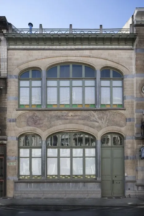 Framed Print : Maison-Atelier Louise de Hem, 15-17 Rue Darwin, Brussels, Belgium, (1902-1905), c2014-c2017 Framed Print : Maison-Atelier Louise de Hem, 15-17 Rue Darwin, Brussels, Belgium, (1902-1905), c2014-c2017