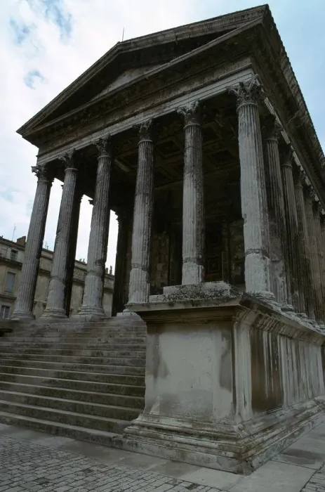 Framed Print : Maison Carree, the only intact Roman temple, 1st century BC Framed Print : Maison Carree, the only intact Roman temple, 1st century BC