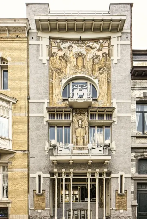 Framed Print : Maison Cauchie, 5 Rue des Francs, (1905), c2014-2017. Artist: Alan John Ainsworth Framed Print : Maison Cauchie, 5 Rue des Francs, (1905), c2014-2017. Artist: Alan John Ainsworth