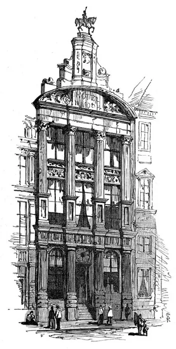 Framed Print : Maison des Brasseurs, Brussels, 1872. Creator: Unknown Framed Print : Maison des Brasseurs, Brussels, 1872. Creator: Unknown