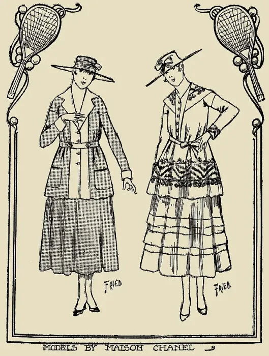 Framed Print : Maison Gabrielle Chanel Sportswear. The New York Herald, European Edition, June 4, 1916, 1916. Creator: Anonymous Framed Print : Maison Gabrielle Chanel Sportswear. The New York Herald, European Edition, June 4, 1916, 1916. Creator: Anonymous