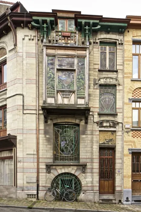 Framed Print : Maison Jaspar, 32-34 Rue Andre Van Hasselt, Brussels, Belgium, (1900), c2014-2017 Framed Print : Maison Jaspar, 32-34 Rue Andre Van Hasselt, Brussels, Belgium, (1900), c2014-2017
