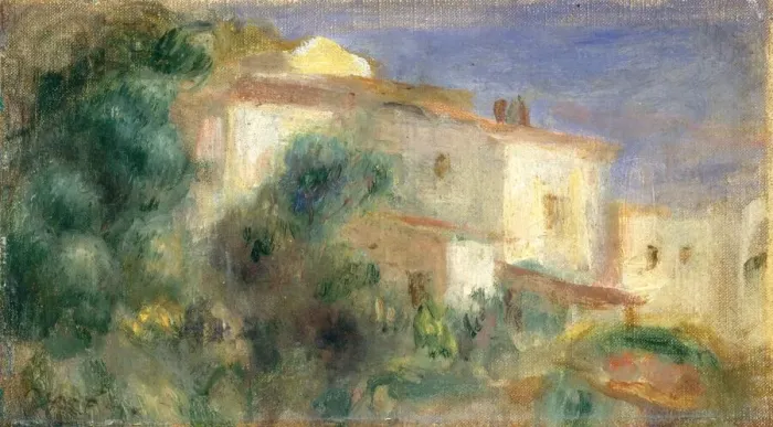 Framed Print : Maison de la Poste, Cagnes, 1906 / 1907. Creator: Pierre-Auguste Renoir Framed Print : Maison de la Poste, Cagnes, 1906 / 1907. Creator: Pierre-Auguste Renoir