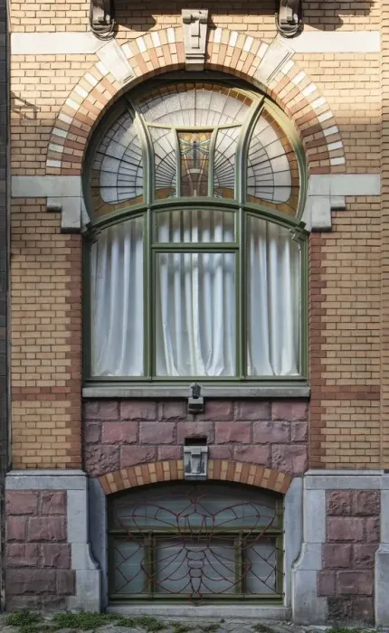 Framed Print : Maison Langbehn, 90-92 Rue Renkin, Brussels, Belgium, (1901), c2014-2017. Artist Framed Print : Maison Langbehn, 90-92 Rue Renkin, Brussels, Belgium, (1901), c2014-2017. Artist