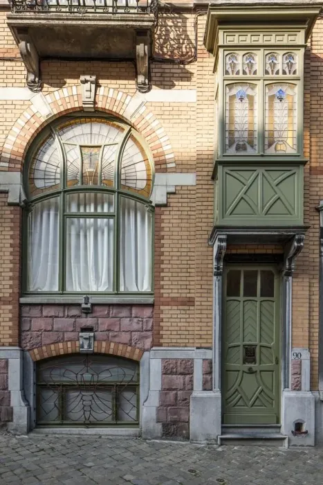 Framed Print : Maison Langbehn, 90-92 Rue Renkin, (1901), c2014-2017. Artist: Alan John Ainsworth Framed Print : Maison Langbehn, 90-92 Rue Renkin, (1901), c2014-2017. Artist: Alan John Ainsworth