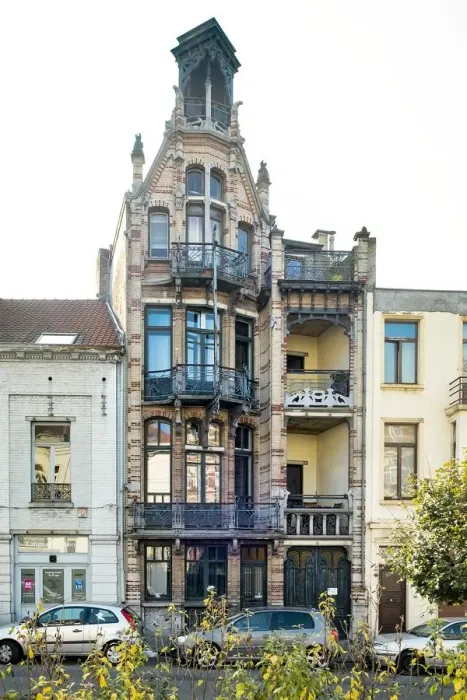 Framed Print : Maison Van Dijck, 85 Bld. Clovis, (1900), c2014-2017. Artist: Alan John Ainsworth Framed Print : Maison Van Dijck, 85 Bld. Clovis, (1900), c2014-2017. Artist: Alan John Ainsworth