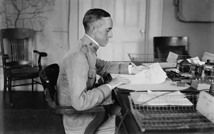 Framed Print : Maj. Chester P. Barnett, 1917 or 1918. Creator: Bain News Service Framed Print : Maj. Chester P. Barnett, 1917 or 1918. Creator: Bain News Service