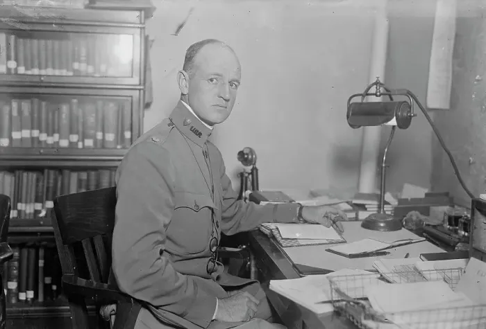 Framed Print : Maj. Willard D. Straight, 1917 or 1918. Creator: Bain News Service Framed Print : Maj. Willard D. Straight, 1917 or 1918. Creator: Bain News Service
