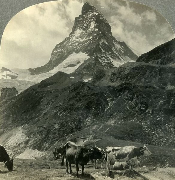 The Majestic Pyramid of the Alps, the Matterhorn, Switzerland, c1930s. Creator: Unknown