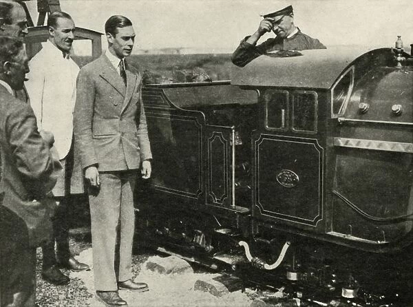 His Majesty Inspecting The Miniature Railway at New Romney, Kent, 1926, 1937. Creator: Unknown