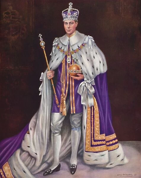 His Majesty King George VI, 1937. Artist: Louis Dezart