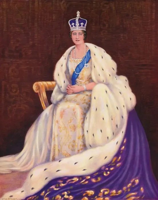 Framed Print : Her Majesty the Queen, 1937. Artist: Louis Dezart Framed Print : Her Majesty the Queen, 1937. Artist: Louis Dezart