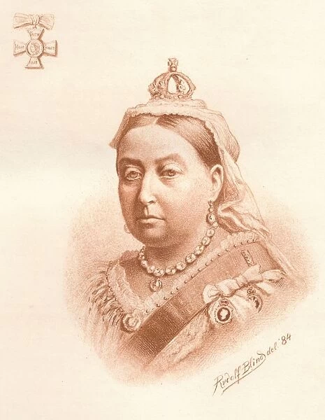 Her Majesty The Queen, Empress of India, 1884. Artist: Rudolf Blind