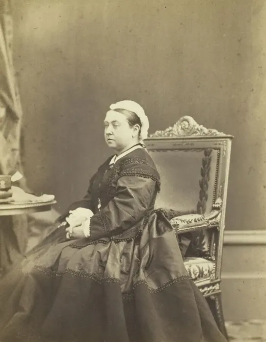 Framed Print : Her Majesty, Queen Victoria, December 1866. Creator: Andre-Adolphe-Eugè Framed Print : Her Majesty, Queen Victoria, December 1866. Creator: Andre-Adolphe-Eugè