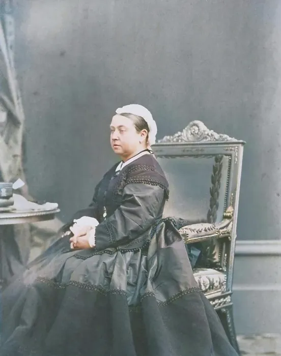 Framed Print : Her Majesty, Queen Victoria, December 1866. Creator: Andre-Adolphe-Eugene Disderi