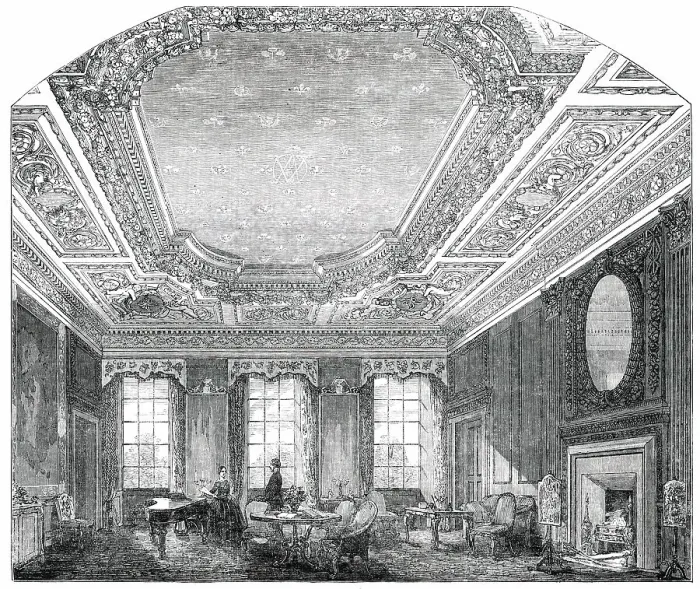 Framed Print : Her Majesty's Apartment at Holyrood, 1850. Creator: Unknown Framed Print : Her Majesty's Apartment at Holyrood, 1850. Creator: Unknown