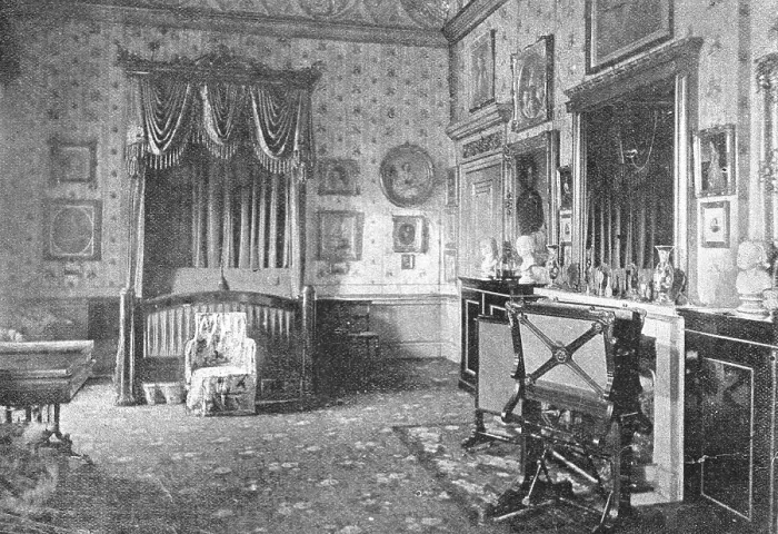 Framed Print : Her Majesty's Bedroom at Buckingham Palace, 1891. Creator: Unknown Framed Print : Her Majesty's Bedroom at Buckingham Palace, 1891. Creator: Unknown