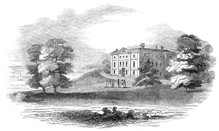 Framed Print : Her Majestys Marine Residence, Isle of Wight, 1844. Creator: Unknown Framed Print : Her Majestys Marine Residence, Isle of Wight, 1844. Creator: Unknown