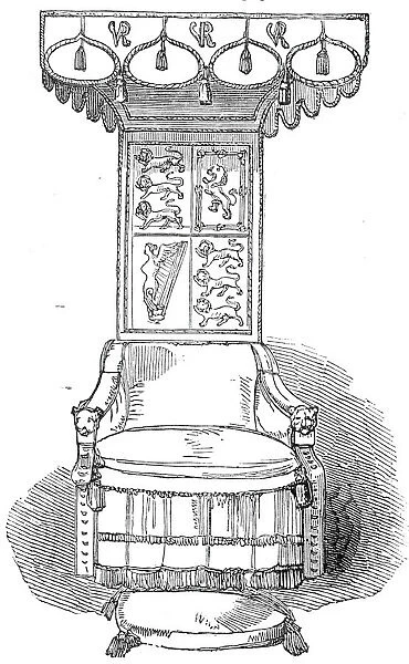 Her Majestys State Chair, Great Hall, Lincolns Inn New Buildings, 1845