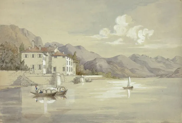 Framed Print : Majolica, Lake Como, September 1841. Creator: Elizabeth Murray Framed Print : Majolica, Lake Como, September 1841. Creator: Elizabeth Murray