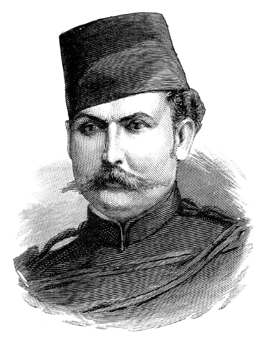 Framed Print : Major Baron Alfred von Seckendorff, prisoner in the Soudan, 1883. Creator: Unknown