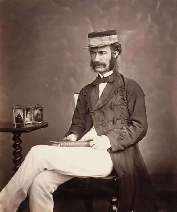 Framed Print : Major Bowie B. A. Mry. Sry. to Lord Canning, Calcutta, 1860. Creator: Unknown