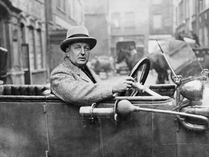 Framed Print : Major Dodson of the Cubitt car manufacturing company, (c1920s?) Framed Print : Major Dodson of the Cubitt car manufacturing company, (c1920s?)
