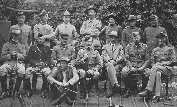 Major-General Baden-Powell and the Principal Men Who Helped Him to Defend Mafeking, 1900