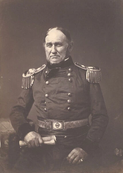Major General David E. Twiggs, ca. 1859. Creator: Mathew Brady