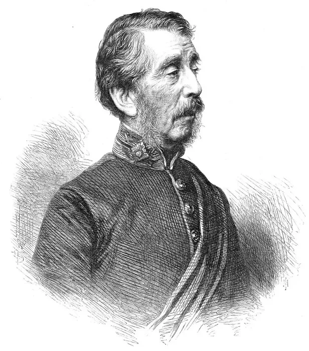 Framed Print : Major-General Edward Charles Frome, Inspector-General of the Royal Engineers, 1868. Creator: Unknown