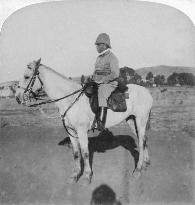 Framed Print : Major-General John French, the intrepid cavalry leader, Pretoria, South Africa, Boer War, 1901. Artist: Underwood & Underwood