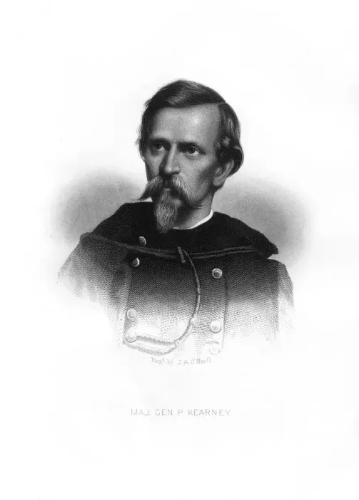 Framed Print : Major-General Philip Kearny, American soldier, (1872). Artist: John A O Neill Framed Print : Major-General Philip Kearny, American soldier, (1872). Artist: John A O Neill