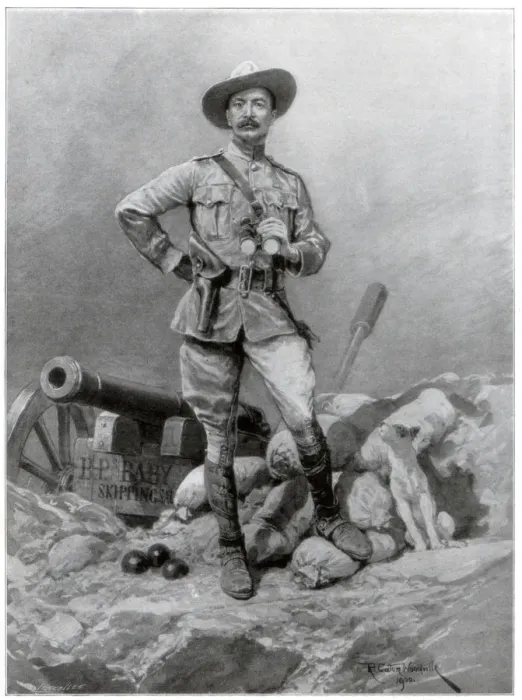 Framed Print : Major General Robert Baden Powell (1857-1941), 1900. Artist: Richard Caton Woodville II Framed Print : Major General Robert Baden Powell (1857-1941), 1900. Artist: Richard Caton Woodville II