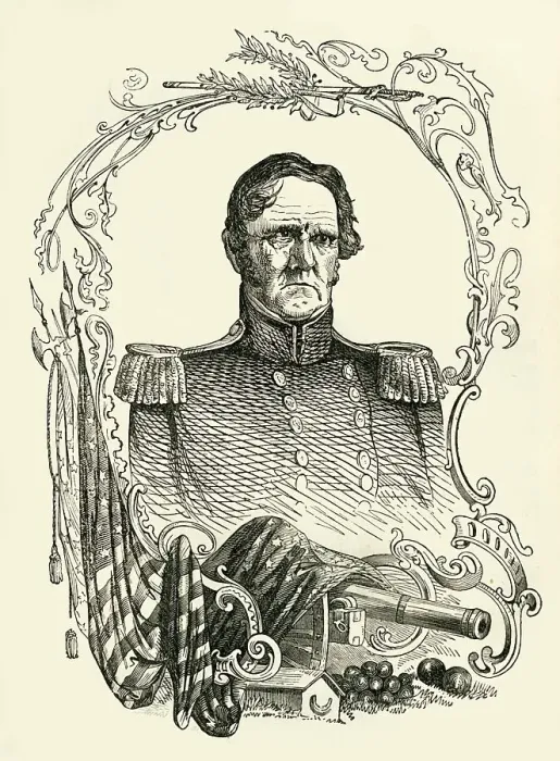 Framed Print : Major-General Scott, 1849. Creator: Unknown Framed Print : Major-General Scott, 1849. Creator: Unknown