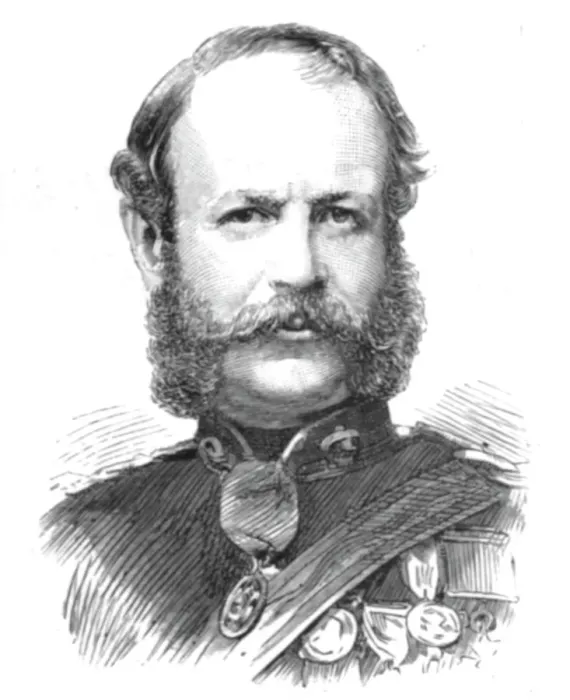 Framed Print : Major-General Sir Howard Elphinstone, V. C. K. C. B. G. C. M. C. ; Drowned at Sea March 8, 1890. Creator: Unknown Framed Print : Major-General Sir Howard Elphinstone, V. C. K. C. B. G. C. M. C. ; Drowned at Sea March 8, 1890. Creator: Unknown