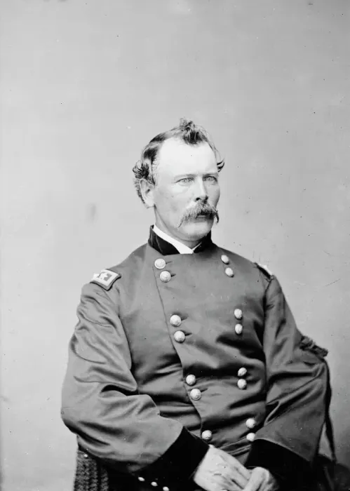 Framed Print : Major General Thomas Casimer Devin, US Army, between 1855 and 1865. Creator: Unknown Framed Print : Major General Thomas Casimer Devin, US Army, between 1855 and 1865. Creator: Unknown
