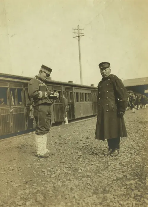 Framed Print : Major Nawkarta giving instructions, c1904. Creator: Unknown Framed Print : Major Nawkarta giving instructions, c1904. Creator: Unknown