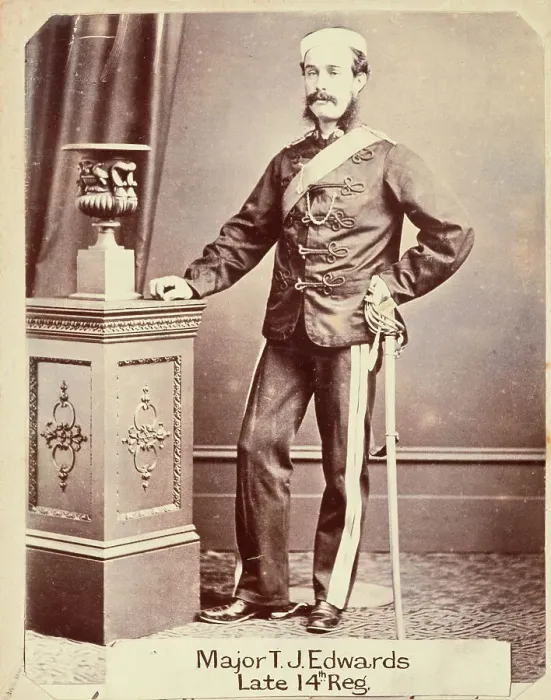 Framed Print : Major T.J. Edwards, late 14th Reg, c.1860. Creator: Unknown Framed Print : Major T.J. Edwards, late 14th Reg, c.1860. Creator: Unknown