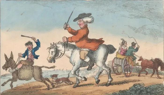 Framed Print : How to Make the Least of Him, May 4, 1808. May 4, 1808. Creator: Thomas Rowlandson Framed Print : How to Make the Least of Him, May 4, 1808. May 4, 1808. Creator: Thomas Rowlandson