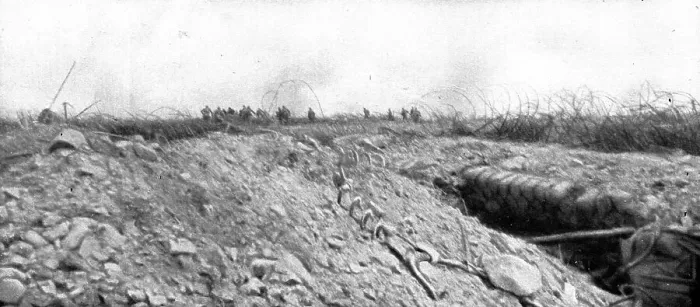 Framed Print : How to make a surprise attack; Crossing our network of razor wires.. 1917. Creator: Unknown Framed Print : How to make a surprise attack; Crossing our network of razor wires.. 1917. Creator: Unknown