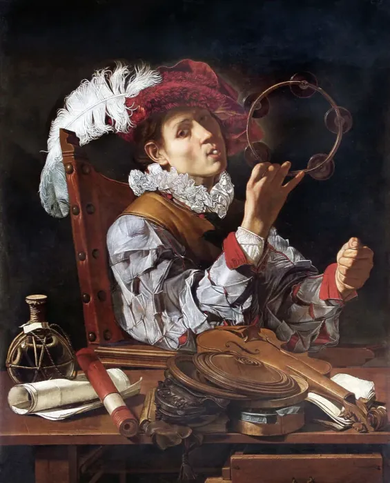 Framed Print : Maker of Musical Instruments, c1610. Creator: Boneri (Cecco del Caravaggio); Francesco (um 1589-um 1620) Framed Print : Maker of Musical Instruments, c1610. Creator: Boneri (Cecco del Caravaggio); Francesco (um 1589-um 1620)