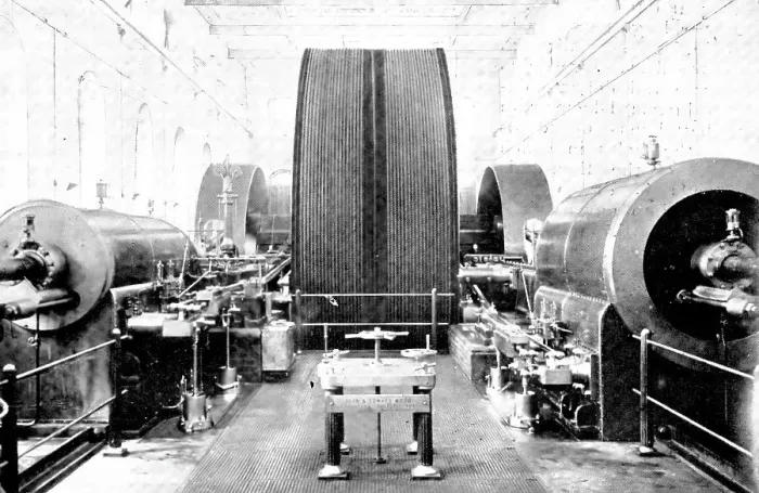 Framed Print : That which makes the wheels go round': a large engine in an Indian jute-factory, 1909. Creator: Unknown Framed Print : That which makes the wheels go round': a large engine in an Indian jute-factory, 1909. Creator: Unknown