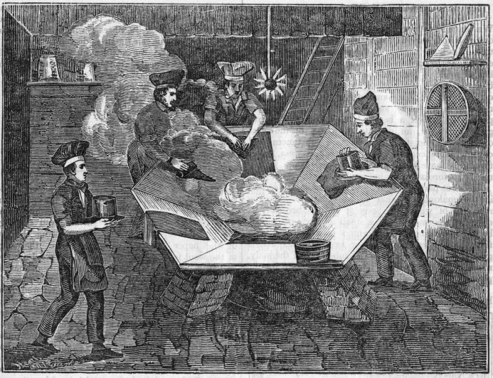 Framed Print : Making beaver hats, 1835 Framed Print : Making beaver hats, 1835