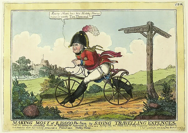 Making the Most of £10, 000 per Ann. by Saving Travelling Expences, 1819. Creator: JL Marks