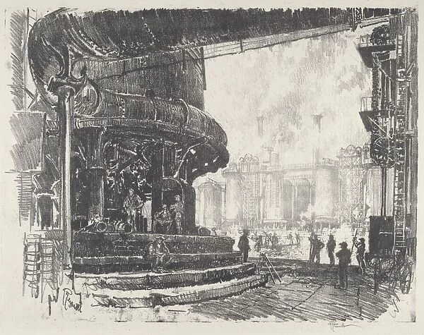 Making Pig-Iron, 1916. Creator: Joseph Pennell